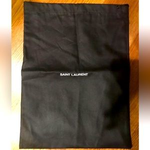 YSL Saint Laurent Drawstring Dust bag w/Cotton Lining 14" x 10"